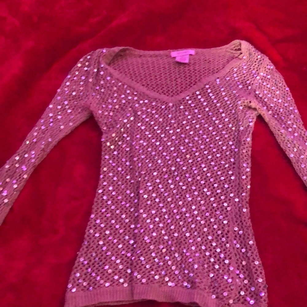 Shimmery Netted long sleeve